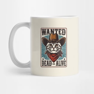 Cowboy cat - wanted dead or alive Mug